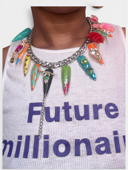 " NAIL CHARM NECKLACE"
